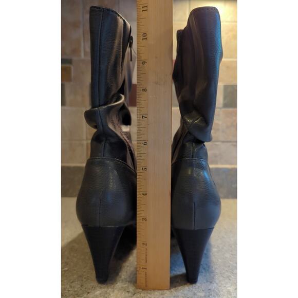 Rialto Stanley Side Zip Dark Grey 2.5 inch Heeled Boots Women's Size 8.5W NEW - Picture 5 of 7